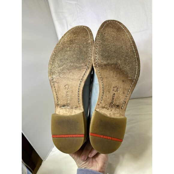 Men's Lloyd Powder Blue Leather Oxfords Made in Germany Style# Gardell US 7.5 - Picture 4 of 8